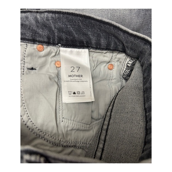 NWOT Anthropologie MOTHER Scraper Relaxed Cuff Ankle in Unstitched In The Dark - Picture 11 of 13